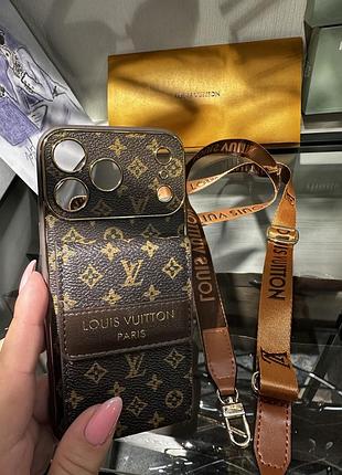 Чохол louis vuitton для iphone з ремінцем