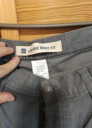 Брюки джинси чоловічі gap low rise boot fit сірі