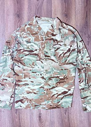 Кітель армії великої британії, польова сорочка в камуфляжі mtp (multi-terrain pattern) стилю cs95 / barrack shirt,