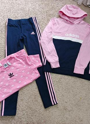 Спортивний костюм для дівчинки adidas рожевий, синій