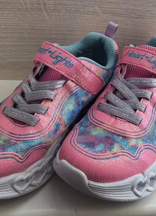 Кроссовки skechers с мигалками размер 30