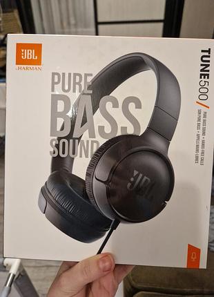 Проводные наушники jbl tune 500 черного цвета