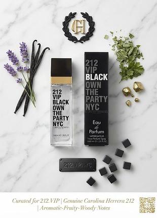 Парфуми carolina herrera 212 vip black чоловічі 40мл