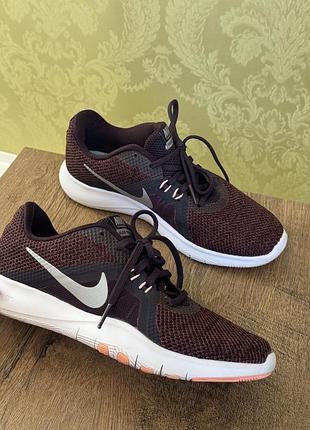 Кросівки nike flex training бордові коричневі жіночі 23 см 23,5 см 37,5 розмір