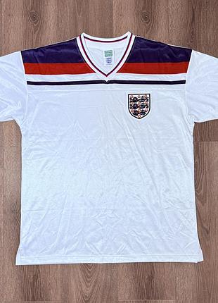 Вінтажна ретро-футболка збірної англії (england 1980/1983 home retro jersey) score draw, розмір xxl