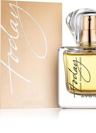 Парфумерна жіноча вода avon today, avon (ейвон, айвон), тудей, 50 мл