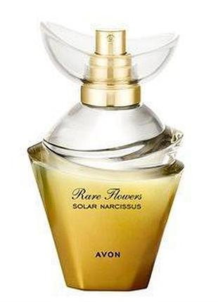 Жіноча парфумована вода avon rare flowers solar narcissus розпродаж (ейвон флаверс солар нарцисус), 50 мл