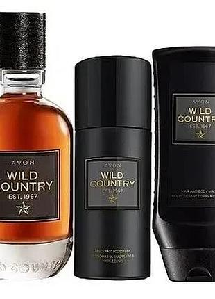 Набір для чоловіків avon wild country 3 в 1