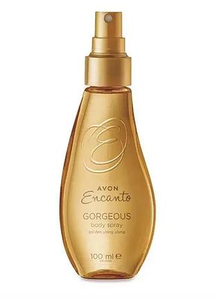 Парфумований спрей для тіла "avon encanto" дорогоцінний іланг-іланг 100 мл. фруктово-деревний аромат