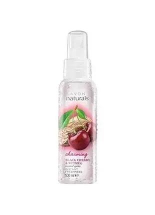 Освежающий лосьйон спрей для тела "черешня и мускатный орех" naturals avon эйвон ейвон 100 мл.