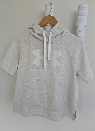 Жіноче худі under armour з коротким рукавом, бежеве, розмір s