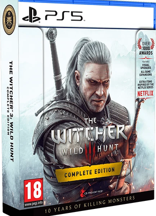 The witcher 3 wild hunt complete edition + 10th anniversary steelbook, русская версия - диск для playstation 5