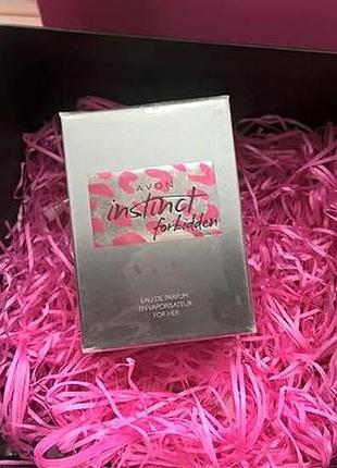 Парфумерна вода жіноча avon instinct forbidden, ейвон інстинкт, 50 мл