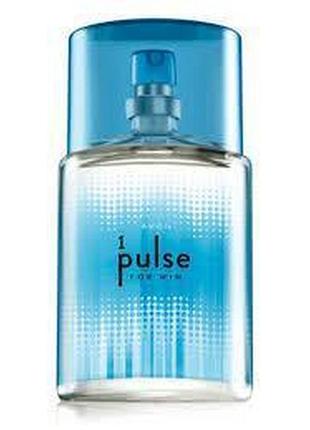 Туалетна вода чоловіча 1 pulse for him, avon, 1 пульс для нього ейвон, 50 мл
