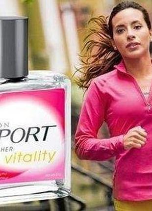 Туалетна вода жіноча sport for her vitality, avon, спорт віталіті ейвон, 50 мл