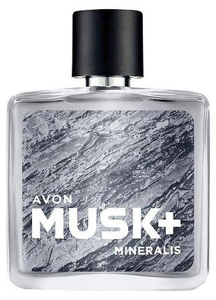 Туалетна вода musk+ mineralis для нього avon