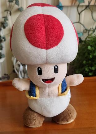 Оригинальная мягкая игрушка тоад super mario san-ei nintendo 2017 🍄✨