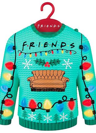 Елочное украшение hallmark keepsake friends «could we be any more festive?» - музыкальная, с подсветкой | коллекция 2025 4