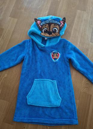 Худі для хлопчиків щенячий патруль синє флісове