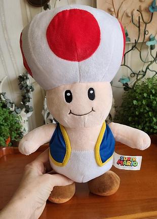 Оригинальная мягкая игрушка тоад super mario good stuff nintendo 2022 🍄💙
