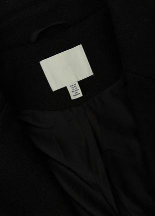 Пальто жіноче h&m чорне 4