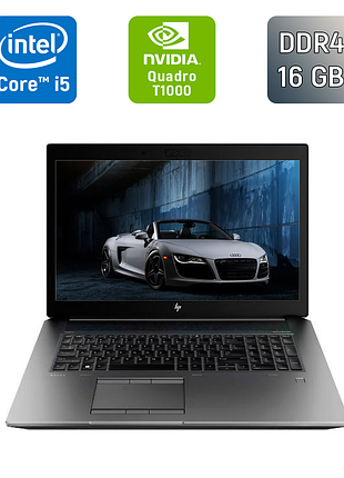 Мобільна робоча станція hp zbook 17 g6 / 17.3" (1920x1080) ips / intel core i5-9400h (4 (8) ядра по 2.5 - 4.3 ghz) / 16 gb ddr4 /