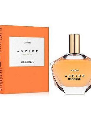 Туалетна вода aspire impress avon (жіночі парфуми еспаєр імпрес ейвон) 50 ml