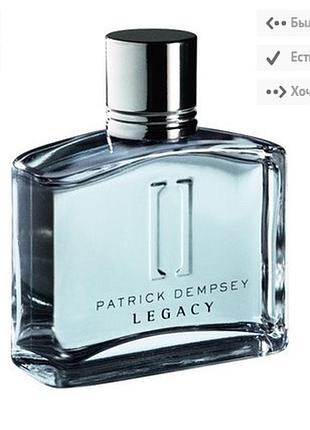 Patrick dempsey legacy туалетна вода 75 мл, ейвон, патрік демпсі, avon