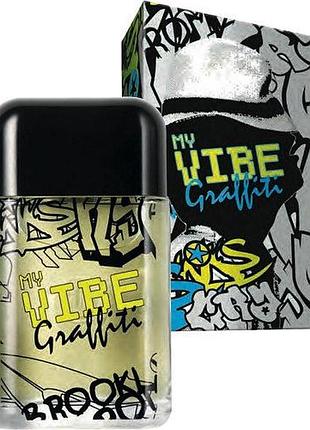 Туалетна вода my vibe graffiti avon 50 мл, ейвон чоловічі парфуми май вайб графіті одеколон