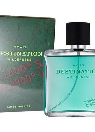 Туалетна вода для чоловіків avon destination wilderness, 50 мл. дестінейшн вілдернес ейвон