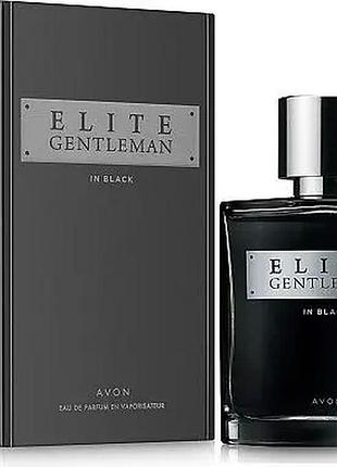 Туалетна вода чоловіча avon elite gentleman in black, 75 мл, еліт джентельмен ін блек ейвон