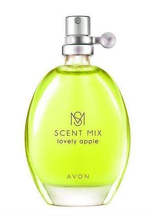 Туалетна вода жіноча avon scent mix lovely apple 30 мл