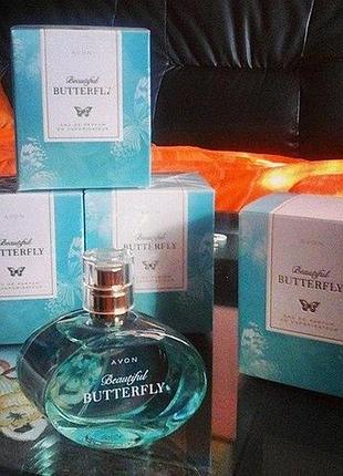 Парфумерна вода beautiful butterfly, avon, б'ютіфул батерфляй ейвон,, 50 мл