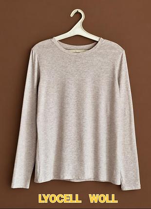 Шерстяной термолонгслив primark heat iq, шерсть+лиоцелл