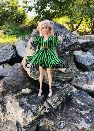 Одяг для ляльки барбі, літня сукня. плаття для ляльок barbie