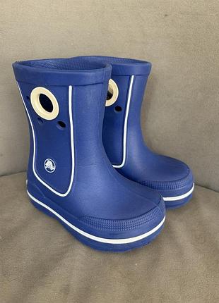 Гумові чоботи сапожки унісекс crocs сині c6/c7