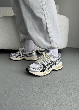 😍 женские кроссовки asics gel-kayano 14 white/silver/black