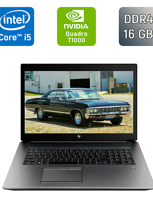 Мобильная рабочая станция hp zbook 17 g6 / 17.3" (1920x1080) ips / intel core i5-9400h (4 (8) ядра по 2.5 - 4.3 ghz) / 16 gb ddr4