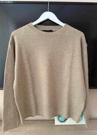 Светр жіночий zara бежевий вовна 50%