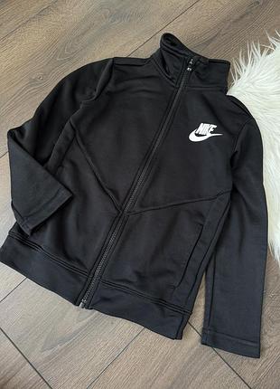 Чорна спортивна кофта на замочку зіпка найк nike для хлопчика 122 см 128 см 7 см 8 років