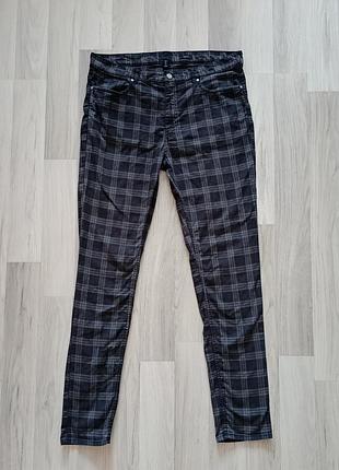 Мужские модные брюки брюки брюки h&amp;m skinny fit tartan