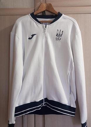 Олімпійка чоловіча joma біла з гербом україни