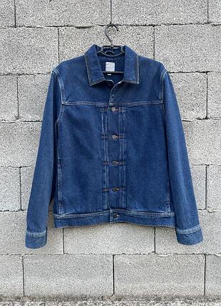 Чоловіча джинсова куртка cos pleated front denim