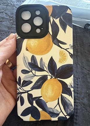 Чохол apple iphone 13 pro max з принтом лимонів