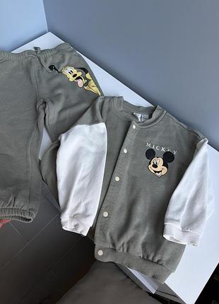 Костюм h&m 98см 2-3 роки утеплений набір комплект бомбер + штани на резинці