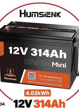 Аккумулятор lifepo4 humsienk mini 12v 314ah (4019wh) 200a bms
