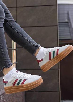 Adidas gazelle bold maple leaf 9