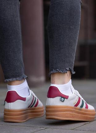 Adidas gazelle bold maple leaf 7