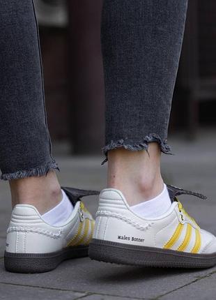 Adidas samba x wales bonner yellow 3