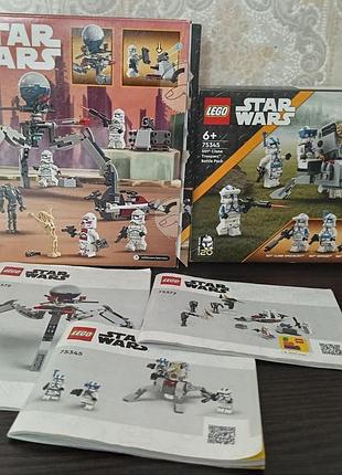 Lego star wars 75345 и 75372 а также дополнительные фигурки клонов и дроидов лот